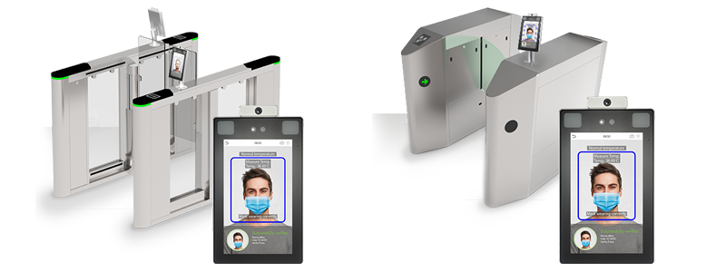 Access Control Turnstiles with Facial Recognition Biometrics